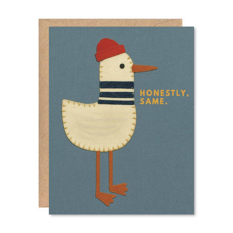 Greeting Card - Seagull (Honestly, Same)