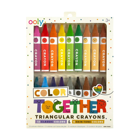 Color Together Triangular Crayons - Set of 18