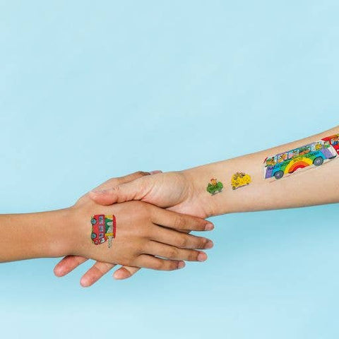 Things That Go Richard Scarry Tattoo Sheet