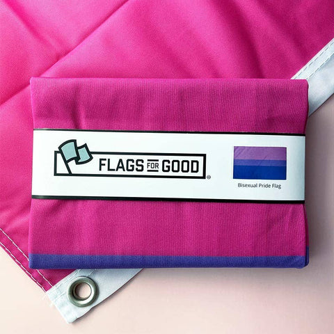 Bisexual (Bi) Pride Flag: (M) 2ft x 3ft Single-Sided with Grommets