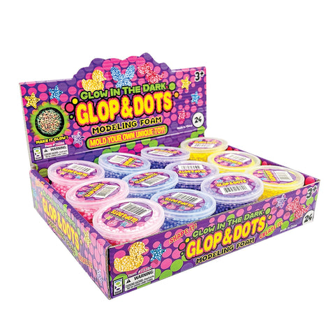 Glow In the Dark Glops N Dots Modeling Foam