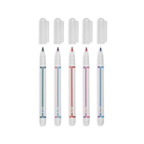 Seeing Double Fine Felt DoubleTip Markers - Set of 5