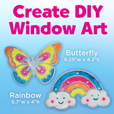 Easy Sparkle Window Art Mini Kit Craft Kit for Kids