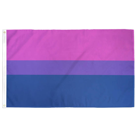 Bisexual (Bi) Pride Flag: (M) 2ft x 3ft Single-Sided with Grommets