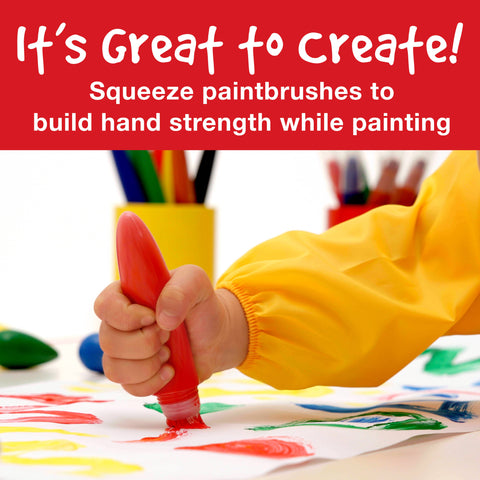 Little Creatives Jumbo Squeezing Paintbrush 6 Ct