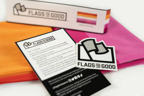 Lesbian Pride Flag: (M) 2ft x 3ft Single Sided