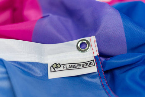 Bisexual (Bi) Pride Flag: (M) 2ft x 3ft Single-Sided with Grommets