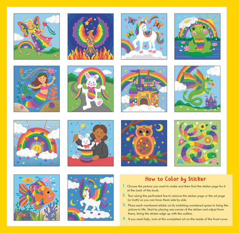 My First Color-By-Sticker Book: Rainbow Magic