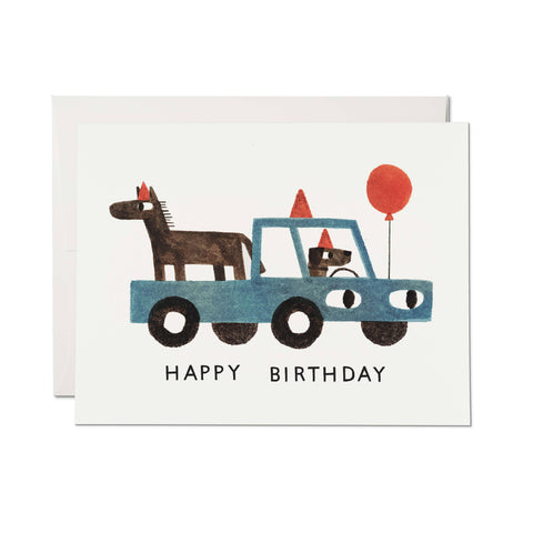 Happy Birthday (Your Farm) greeting card: Single