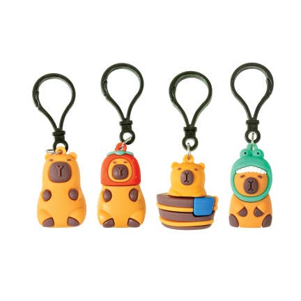 Capybara BAckpack Buddy Keychain