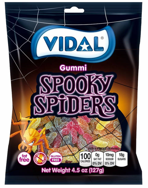 Vidal Gummi Spooky Spiders Bag, 3.5oz