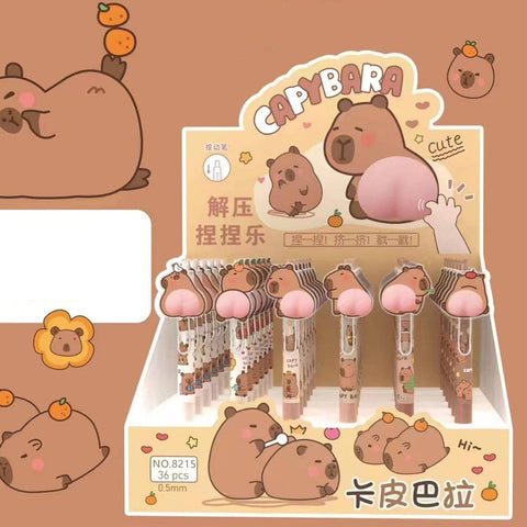 Capybara Squishy Butt Gel Pen