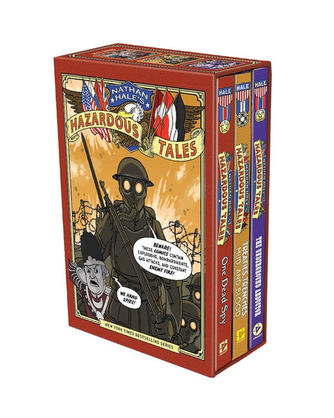 Nathan Hale's Hazardous Tales 3-Book Box Set: A Graphic Novel Collection cover image