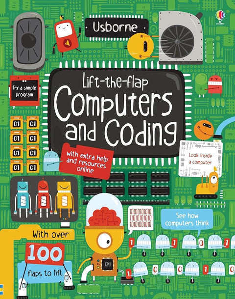 Lift-the-Flap Computers and Coding: A Fun Guide to Programming and Robots for Kids (Ages 7-10) cover image