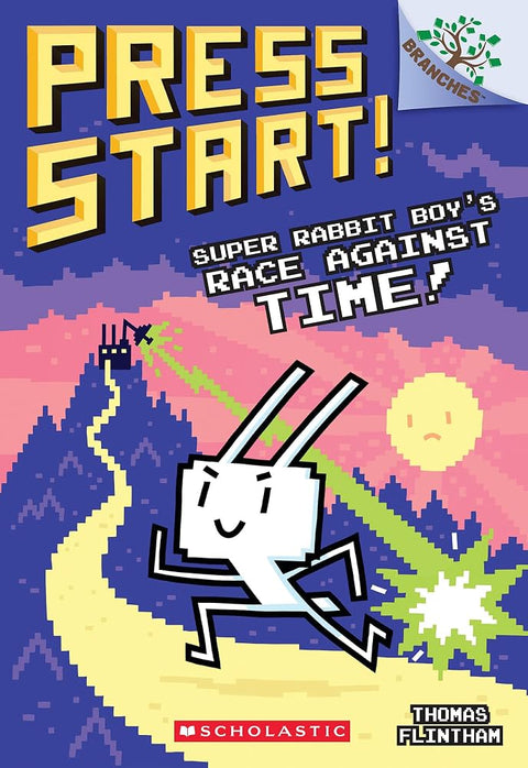 Super Rabbit Boy's Race Against Time!: A Branches Book (Press Start! #19) cover image