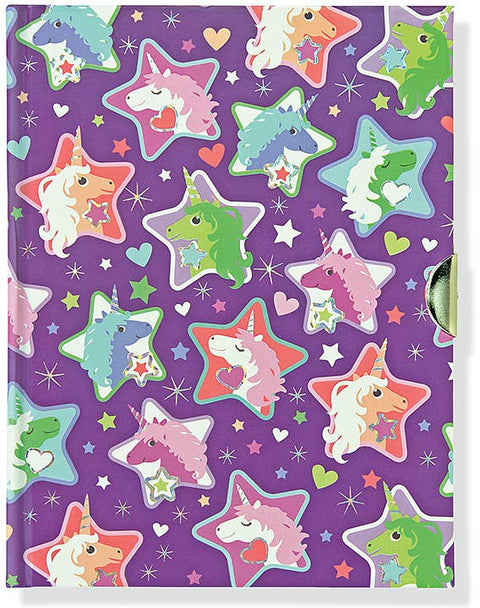 Sparkly Unicorns Locking Journal