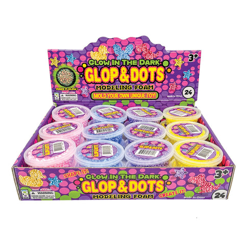Glow In the Dark Glops N Dots Modeling Foam