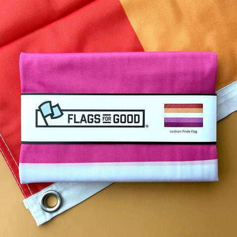 Lesbian Pride Flag: (M) 2ft x 3ft Single Sided