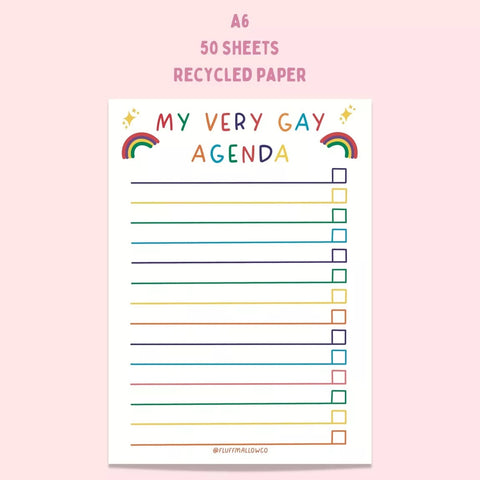 My Very Gay Agenda Notepad