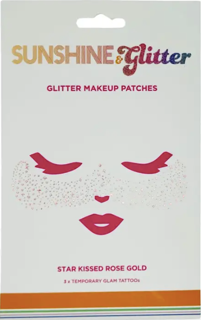 Glitter Makeup Patches: Star Kissed Rose Gold