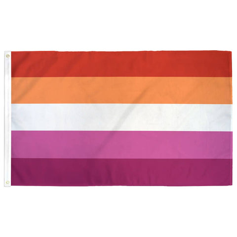 Lesbian Pride Flag: (M) 2ft x 3ft Single Sided