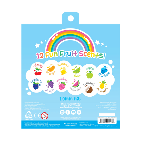 Yummy Yummy: Scented Glitter Gel Pens (Set of 12)
