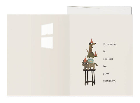 Everyone Is Excited greeting card