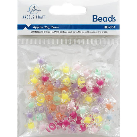 Acrylic Star Spacer Beads for Bracelets, Earrings, Necklaces