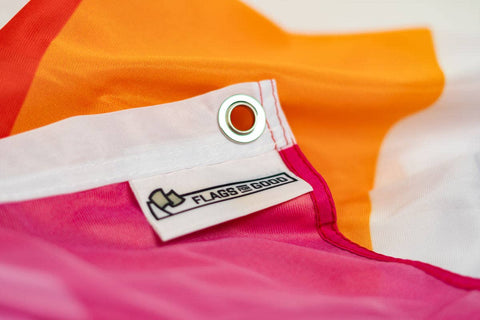 Lesbian Pride Flag: (M) 2ft x 3ft Single Sided