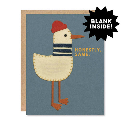 Greeting Card - Seagull (Honestly, Same)