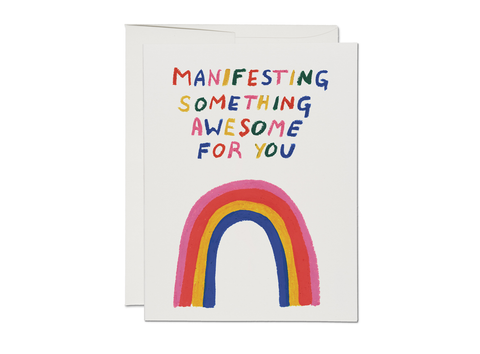 Manifesting Something Awesome For You greeting card
