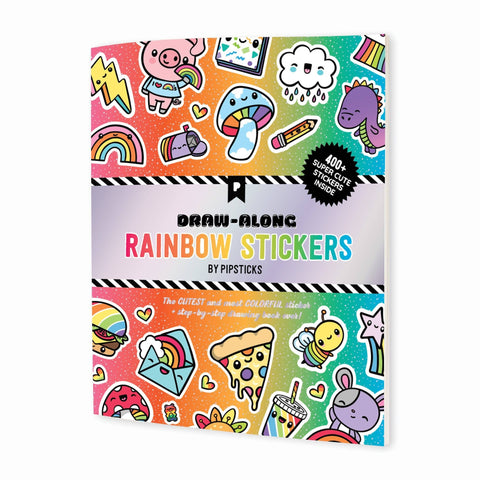 Pipsticks - Draw-Along Rainbow Sticker Book
