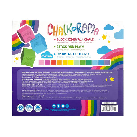 Chalk-O-Rama Block Sidewalk Chalk | OOLY