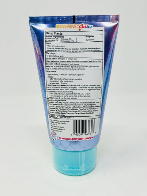 Sea Star Sparkle Mermaid SPF 50 Glitter Sunscreen | Sunshine & Glitter