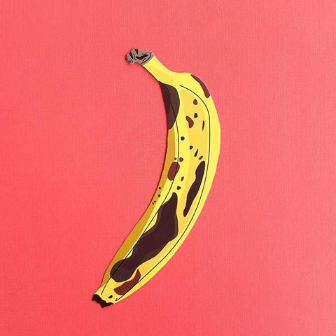 Humdrum Paper - Banana Bookmark (it's die cut!): Banana