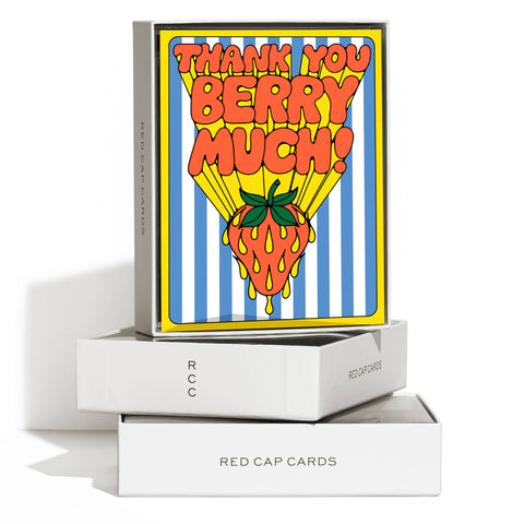 Thank You Berry Much greeting card