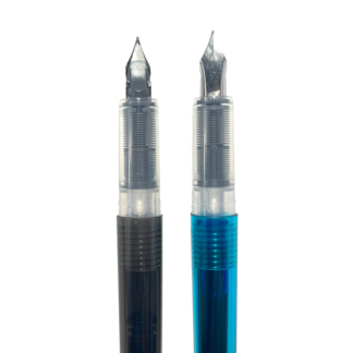 Splendid Duo Fountain Pens: Black & Blue Inks - Set of 2 Pens