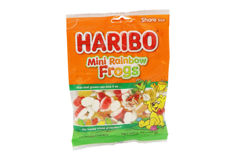 Haribo Mini Rainbow Frogs, 5oz