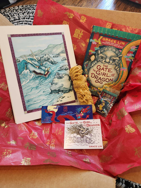 *GIFT BOX* The Gate, the Girl, and the Dragon Signed Book w/ Sprayed Edges and Exclusive Goodies