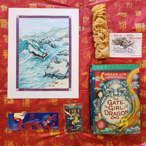 *GIFT BOX* The Gate, the Girl, and the Dragon Signed Book w/ Sprayed Edges and Exclusive Goodies
