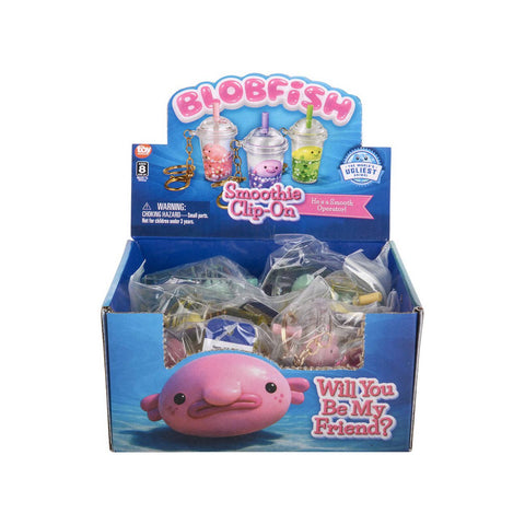 Blobfish Smoothie Clip-on Backpack Buddy Keychain