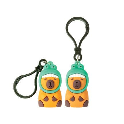 Capybara BAckpack Buddy Keychain