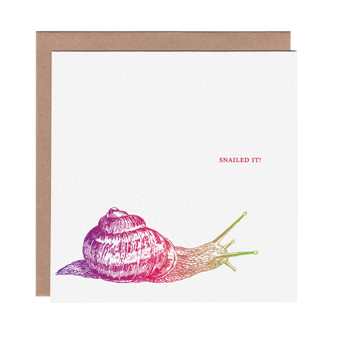 Snailed It Congratulations Greeting Card