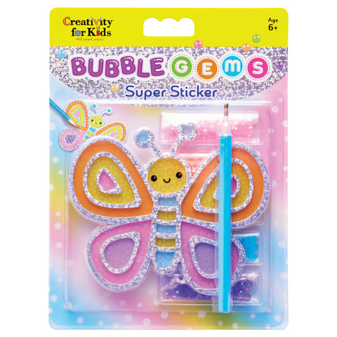 Bubble Gems Super Sticker Diamond Painting Kits for Kids: Bubble Tea