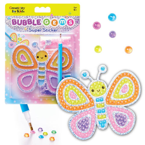 Bubble Gems Super Sticker Diamond Painting Kits for Kids: Bubble Tea