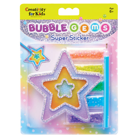 Bubble Gems Super Sticker Diamond Painting Kits for Kids: Bubble Tea