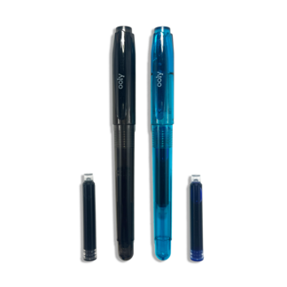 Splendid Duo Fountain Pens: Black & Blue Inks - Set of 2 Pens