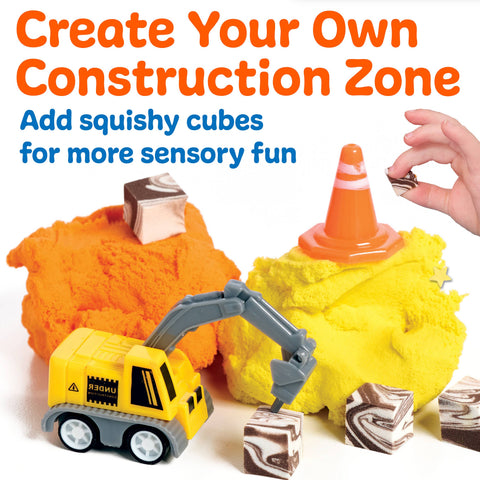 Sensory Mini Play Kit Jar with Cloud Clay: Construction Theme