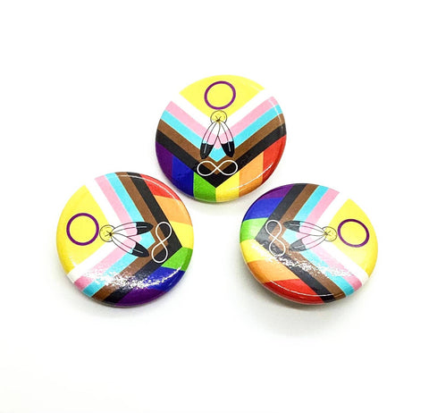Pride Buttons (1" - 1.5” diameter): Proud Sibling