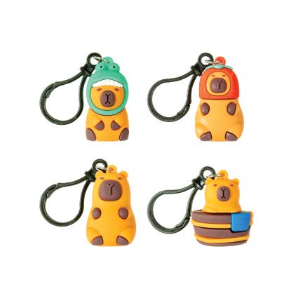 Capybara BAckpack Buddy Keychain